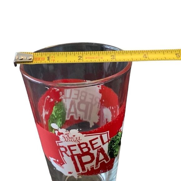 Pre Owned Sam Samuel Adams Rebel IPA 16 oz Pint Glass Rare Tumbler Glass Beer - Picture 7 of 7